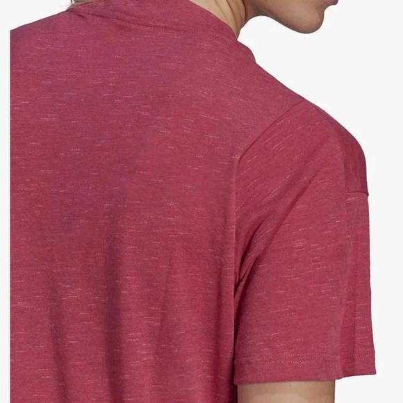 NWT adidas womens Win 2.0 Tee Wild Pink Melange X-Small - Picture 4 of 8